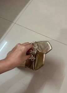 Inc.5 Gold Embellished Flat Sandals