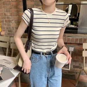 Chic Striped Knit Top