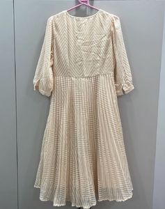 Peach Coloured Midi Dress