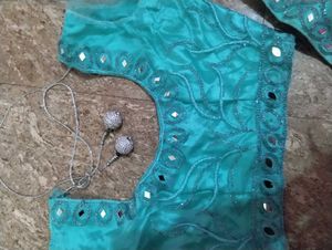 Beautiful Teal Lehenga Choli Set