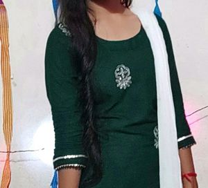 Green Kurti And Palazo For Girls