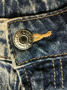 H&amp;M High Waist Slim Straight Blue Jeans