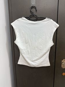 White Lace Trim Top