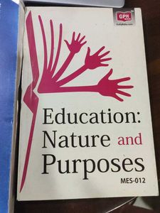 Education: Nature and Purposes Book