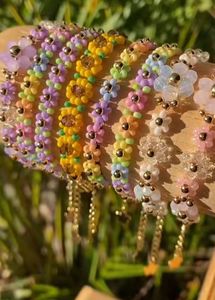 Daisy Beaded Bracelet- Pack Of 3