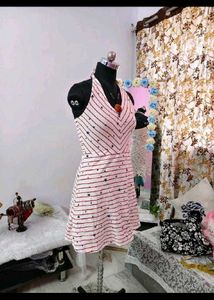 Chic Striped Star Dress
