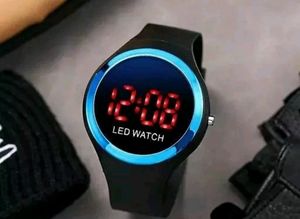 Led Watch, Blue Round Shaped
