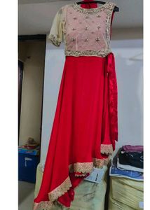 Elegant Gown with jacket and Duppata