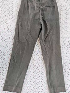 Men's Grey Striped Dress Pants