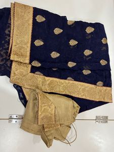 Designer Saree With 5xl Blouse