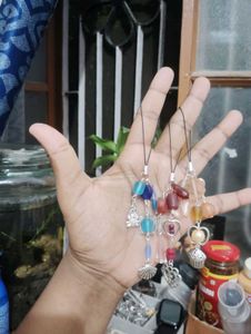 Charming Beaded Keychain Charms