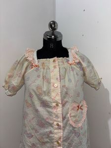 Cute Heart Print Sleep Shirt