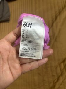 2 bikini tops: H&amp;M lavender + Bali thrift