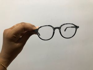 Vicent Chase Blue lens zebra print frame.