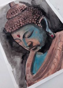 Watercolor Buddha Painting