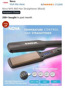 NOVA NHS-860 Hair Straightener