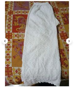 Elegant White Embroidered Palazzos, never worn it