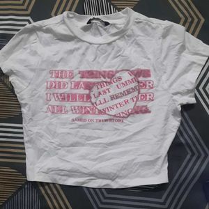 Y2k Pink And White Top 🎀 (Not Used)