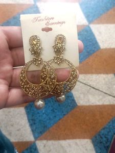 Elegant Gold Jhumka Earrings