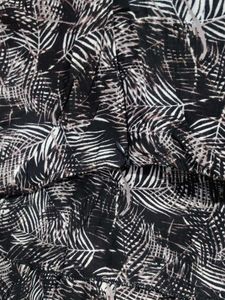 Sleeveless Black &amp; White Print Dress