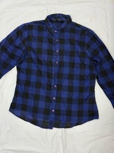 Blue & Black Checkered Shirt