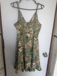 Floral Dress with Ruffles