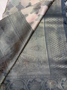 Elegant Silk Saree with Tassels