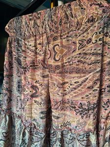 Boho Paisley Tiered Maxi Skirt