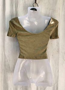 Ribbed Square Neck Cropped Top