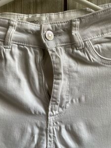 Mango White Skinny Fit Jeans