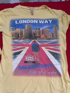 Yellow London Way Graphic T-Shirt