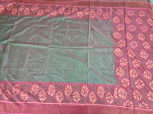 Elegant Cotton Saree with Floral Border