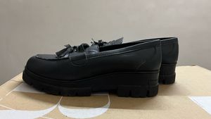 Roadster Chic Black Tassel Loafers