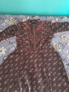 Elegant Floral Print Kurta