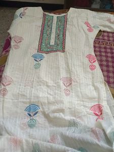 White Grand Kurti