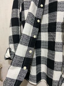 Classic Black &amp; White Checkered Shirt
