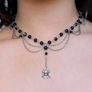 Gothic Spider Pendant Necklace