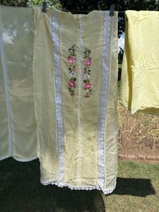 Beautiful Yellow Embroidered Kurta Set