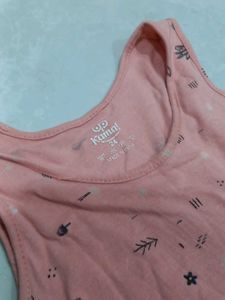 Cute Coral Print Dress