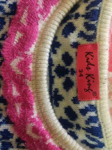 Cozy Blue &amp; White Knit Sweater