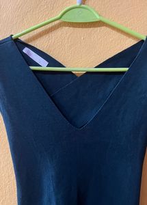Dark Green V-Neck Bodycon Dress