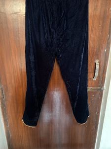 Embroidered Velvet Kurta