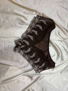 🇳🇿💫🎀Side open Brown Lace Trim Briefs