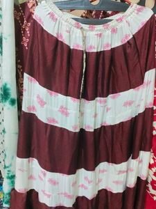 Bohemian Striped Maxi Skirt
