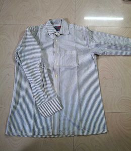 blue formal shirt