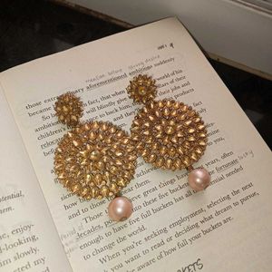 Exquisite Rose Gold Dangle Earrings