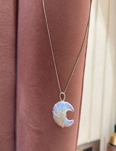 Set Crystal Tree of Life Pendant Necklace