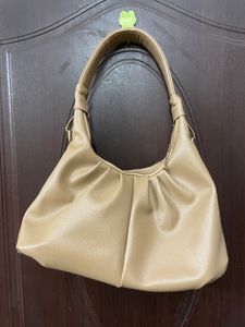 Chic Beige Hobo Shoulder Bag
