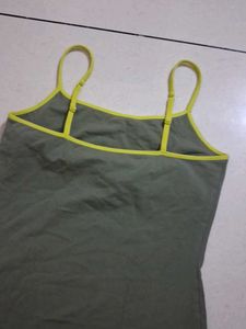 S Olive Green Camisole Top