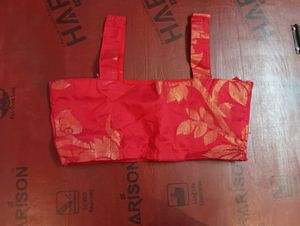 L size Red Ethnic lehanga with Gold Floral Print